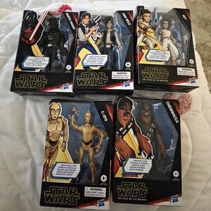Star Wars Action Figure Collection - Black, White, Brown
